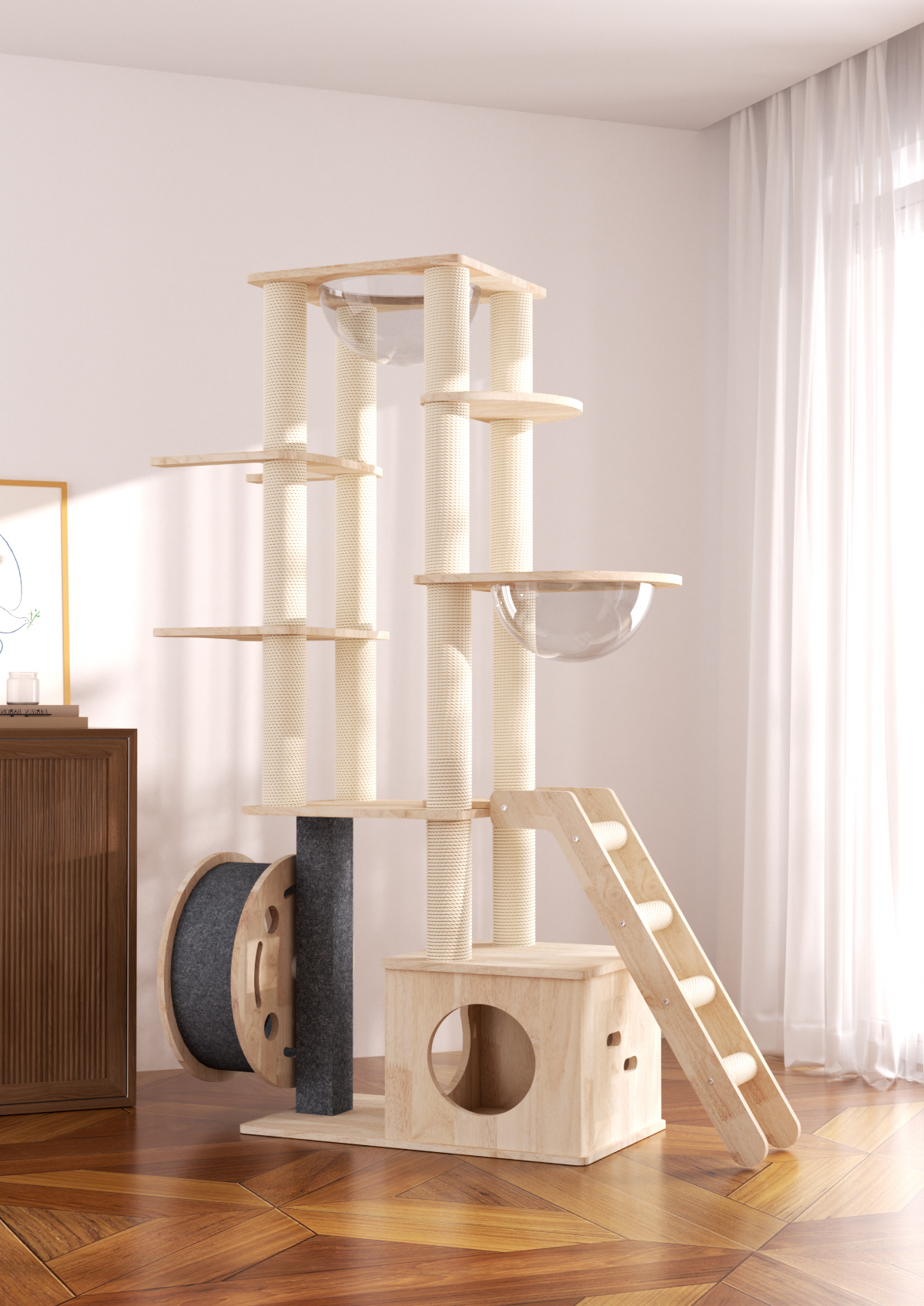 Custom Wooden Cat Furniture #40